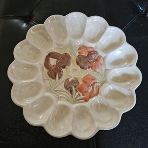 Arnel's Merry Mushroom Egg Plate